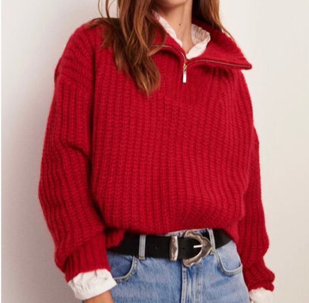 BA&SH Beltran Oversized Mohair Wool Chunky Kit
Sweater